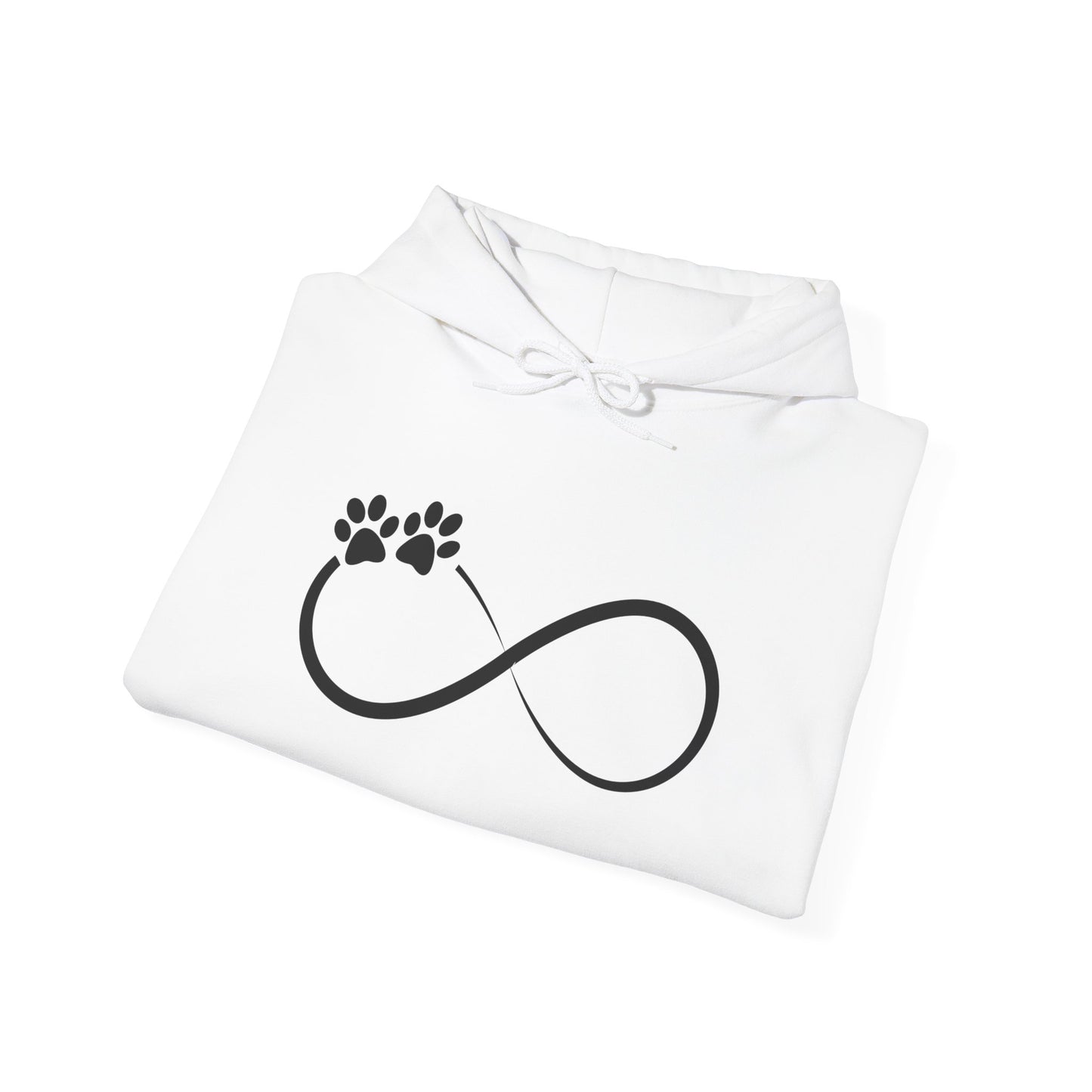 Infinity Paw Unisex Hoodie– Cozy & Timeless Love