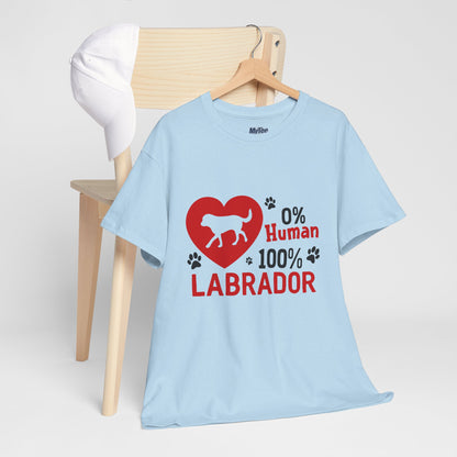 0% Human 100% Labrador Unisex T-Shirt