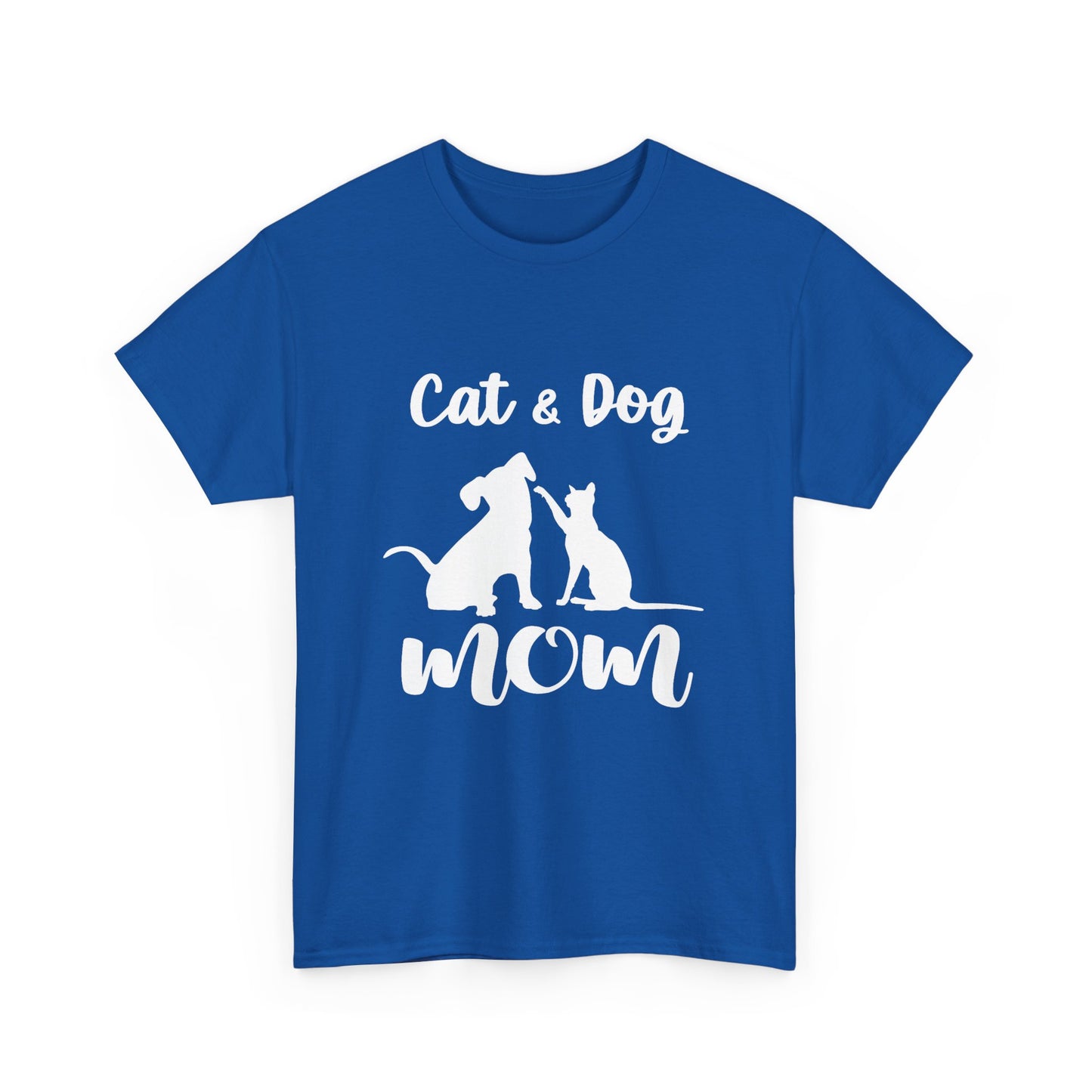 Cat & Dog Mom Cotton T-Shirt - Perfect for Pet Lovers