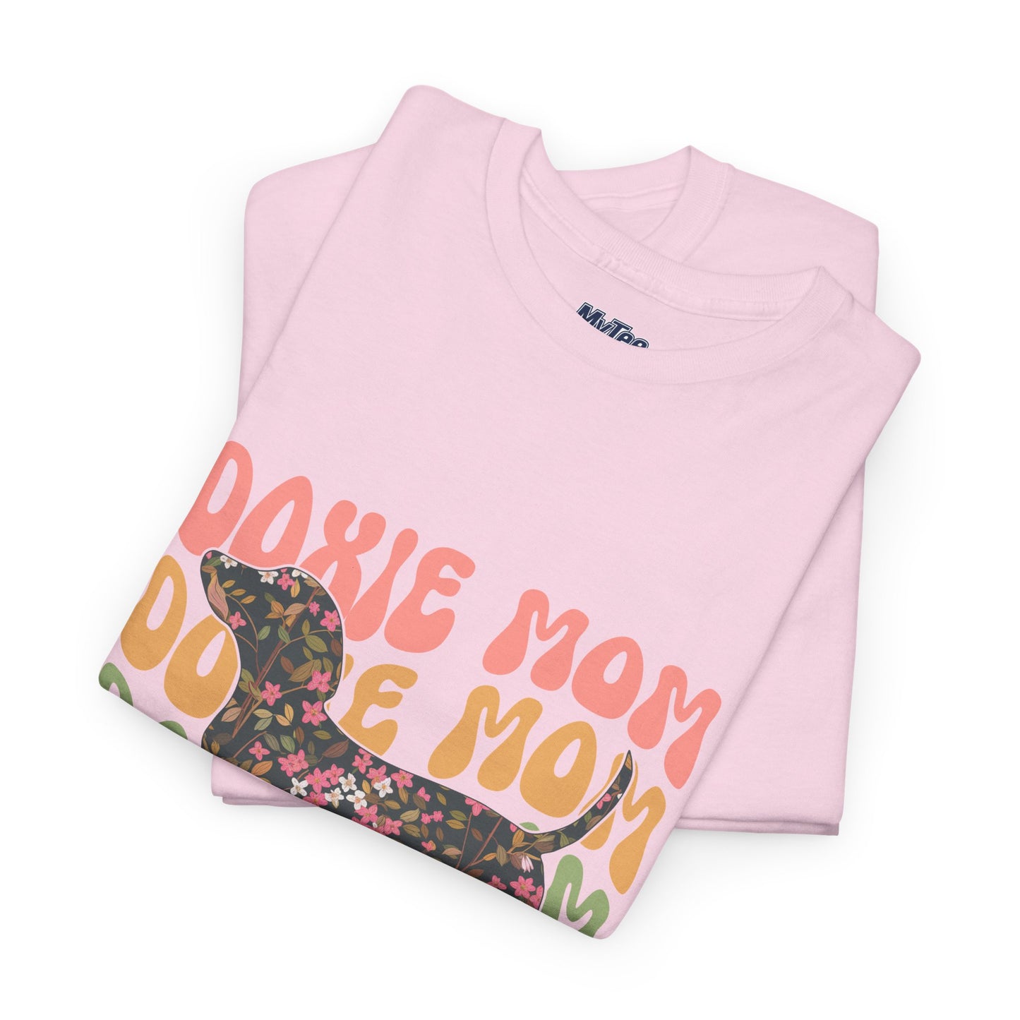 Doxie Mom Retro T-Shirt – Colorful Dog Mom Graphic Tee