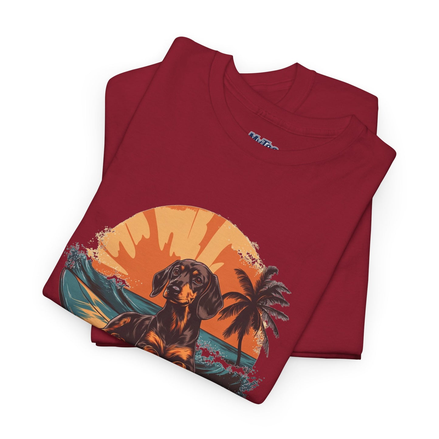 Dachshund Beach Vibes T-Shirt – Chill Summer Dog Style
