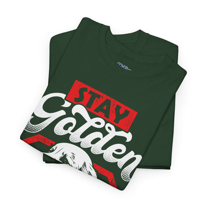 Stay Golden Unisex Cotton T-Shirt | Best Gift For Dog Lover