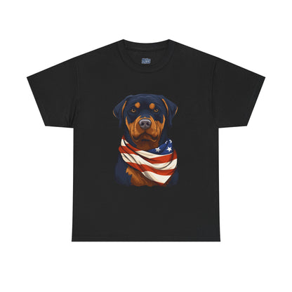 Patriotic Rottweiler Unisex T-Shirt