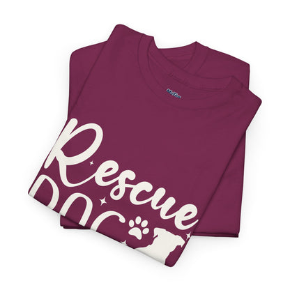 Rescue Dog Mom Cotton T-Shirt | Dog Lover