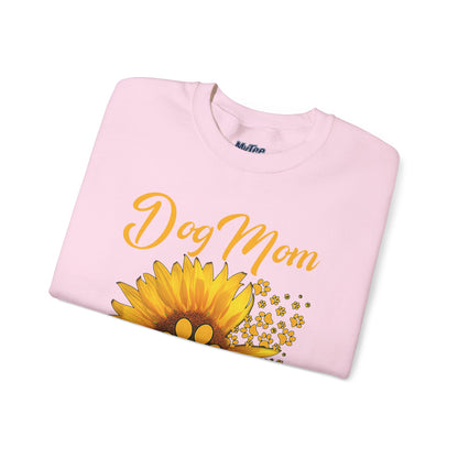 Sunflower Soul, Dog Mom Heart Sweatshirt
