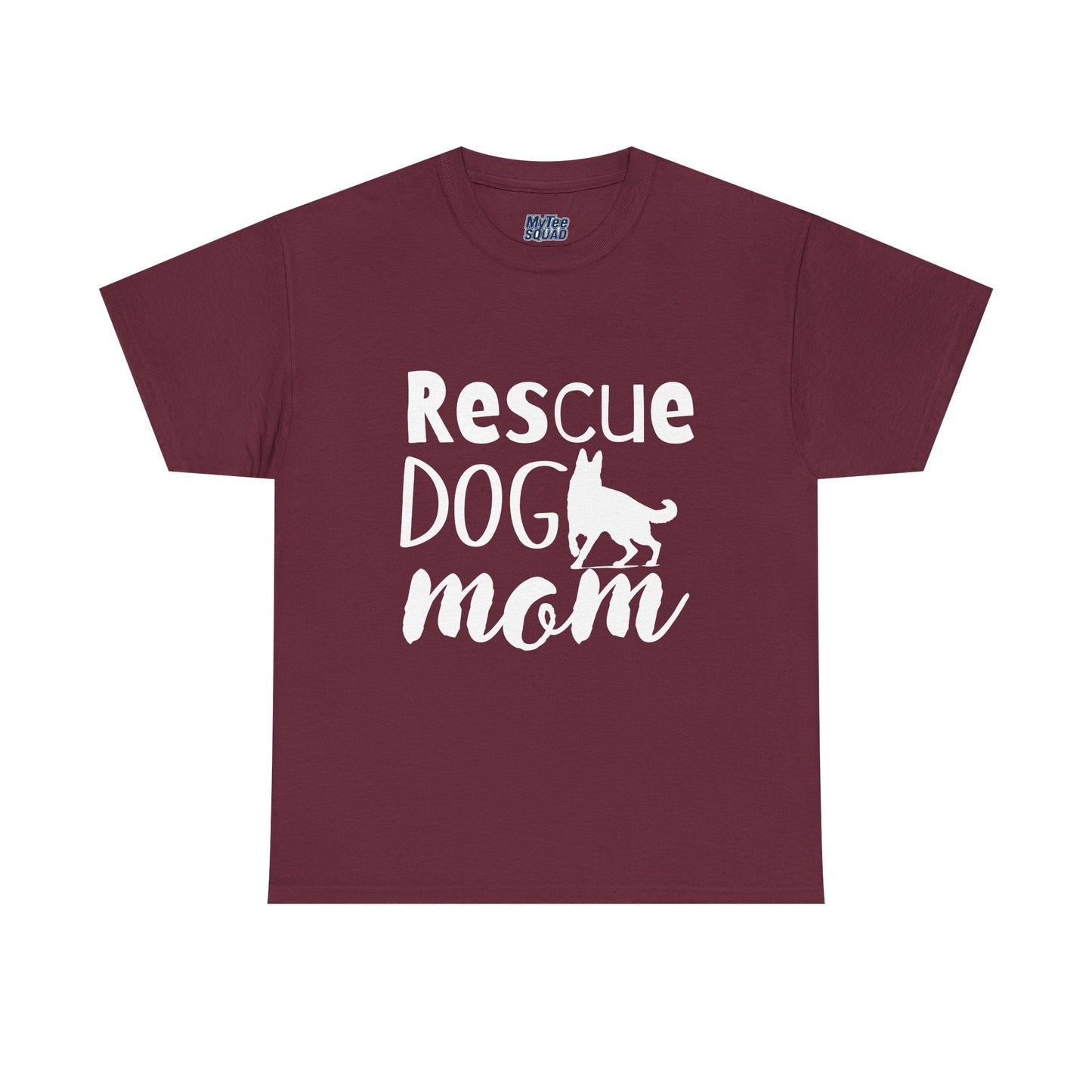 Rescue Dog Mom Cotton T-Shirt