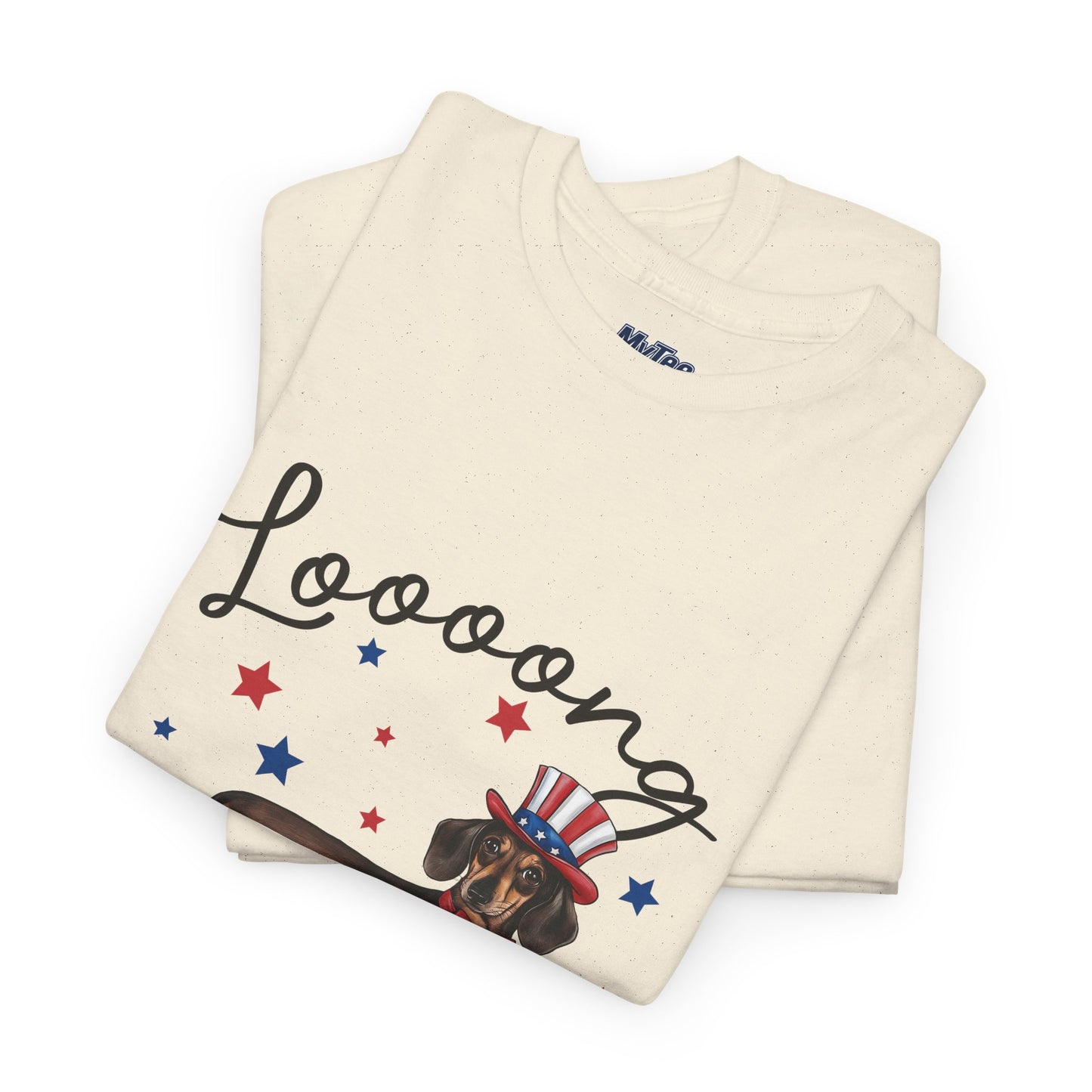 Patriotic Dachshund Loooong Live Freedom Unisex T-Shirt