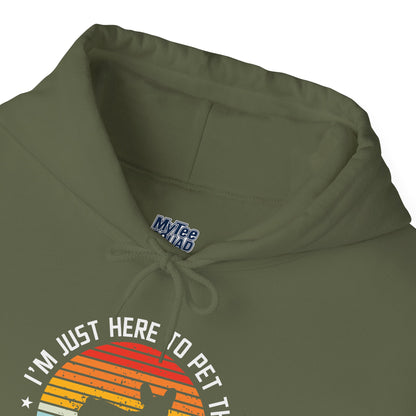 I'm Just Here To Pet The Labrador Retiever Unisex Hoodie