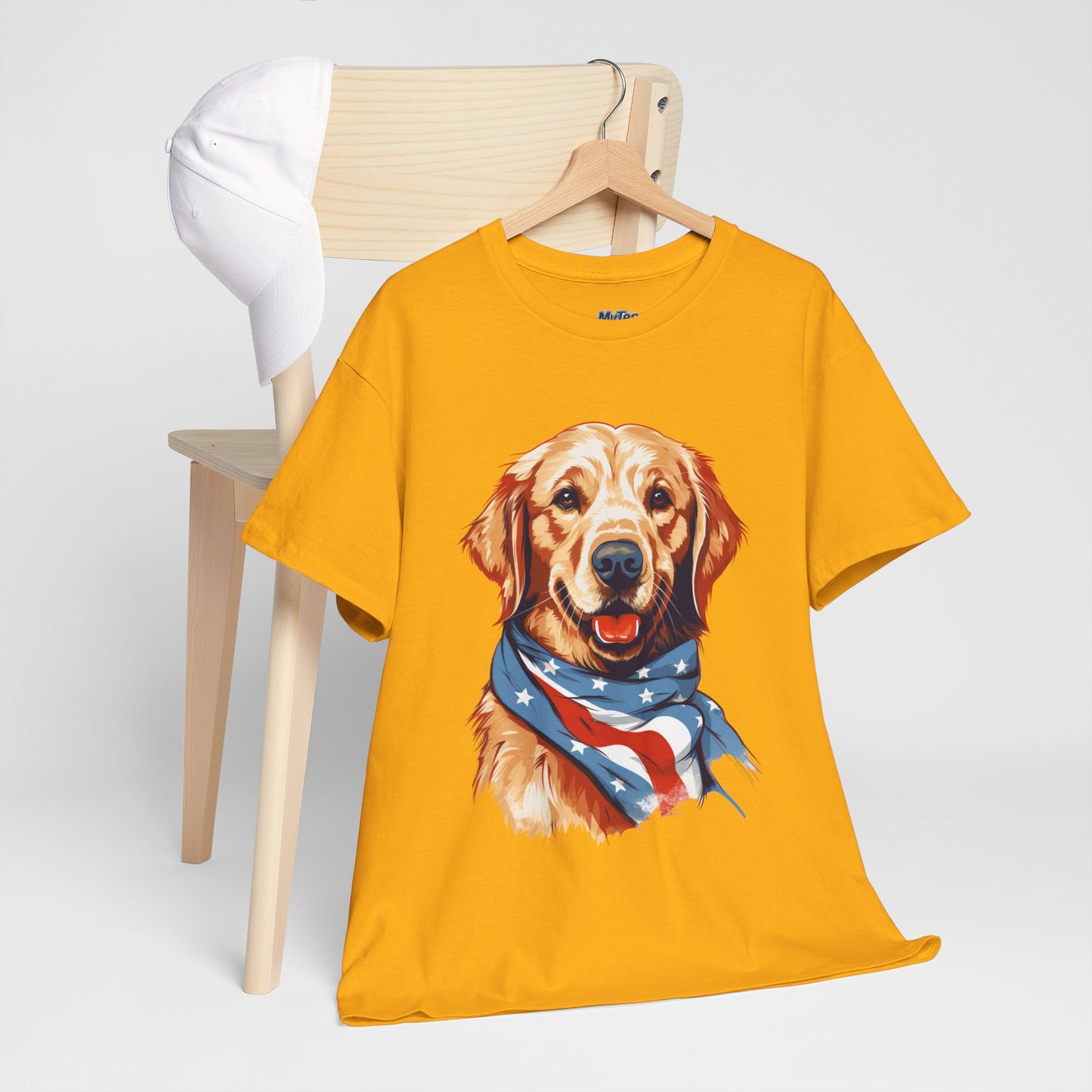 Patriotic Golden Retriever Unisex T-Shirt