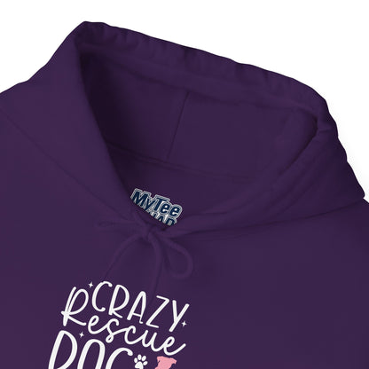Crazy Rescue Dog Lady Hoodie - Perfect For Dog Mom