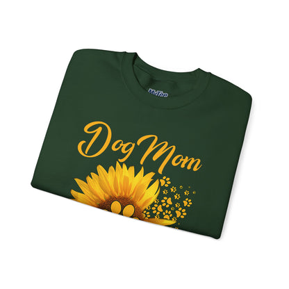 Sunflower Soul, Dog Mom Heart Sweatshirt