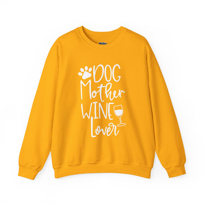 Dog Mother Wine Lover Sweatshirt | Dog Mom Apparel