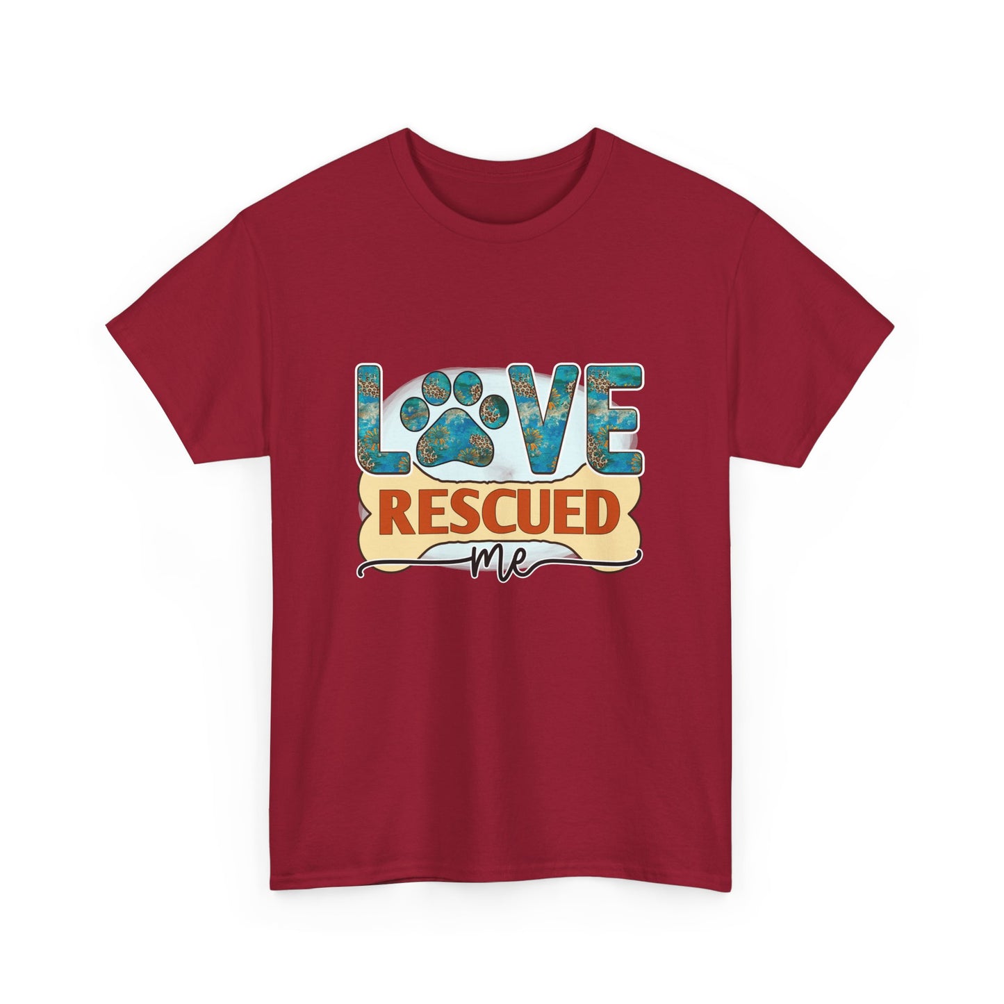 Love Rescued Me T-Shirt - Rescue Dogs Save Lives
