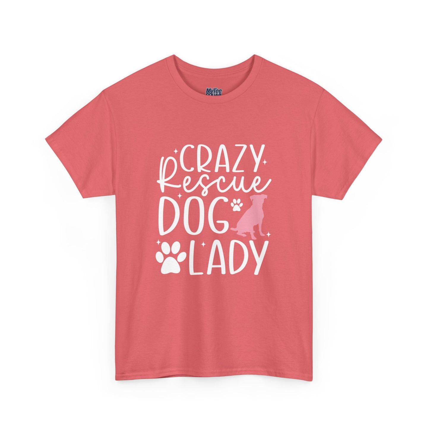 Crazy Rescue Dog Lady T-Shirt | Gift For Pet Mama