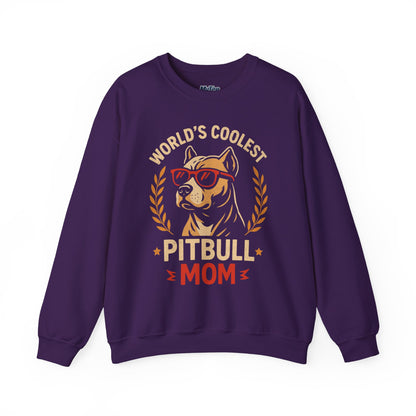 World's Coolest Pitbull Mom Sweatshirt | Perfect for Mother's Day