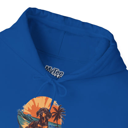 Dachshund Sunset Unisex Hoodie – Chill Pup Style For Dog Lovers