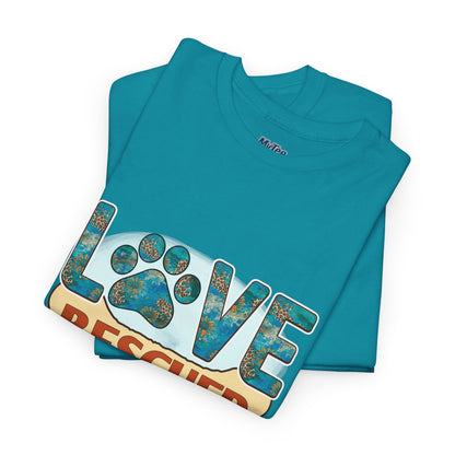 Love Rescued Me T-Shirt - Rescue Dogs Save Lives