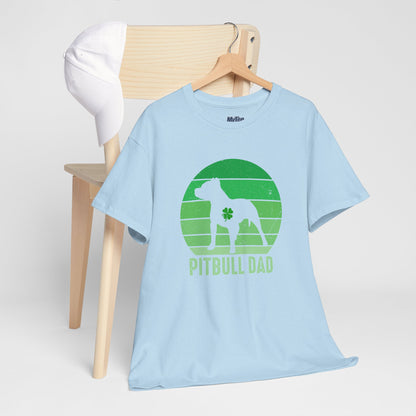 Pitbull Dad Heavy Cotton Tee | Father's Day Gift