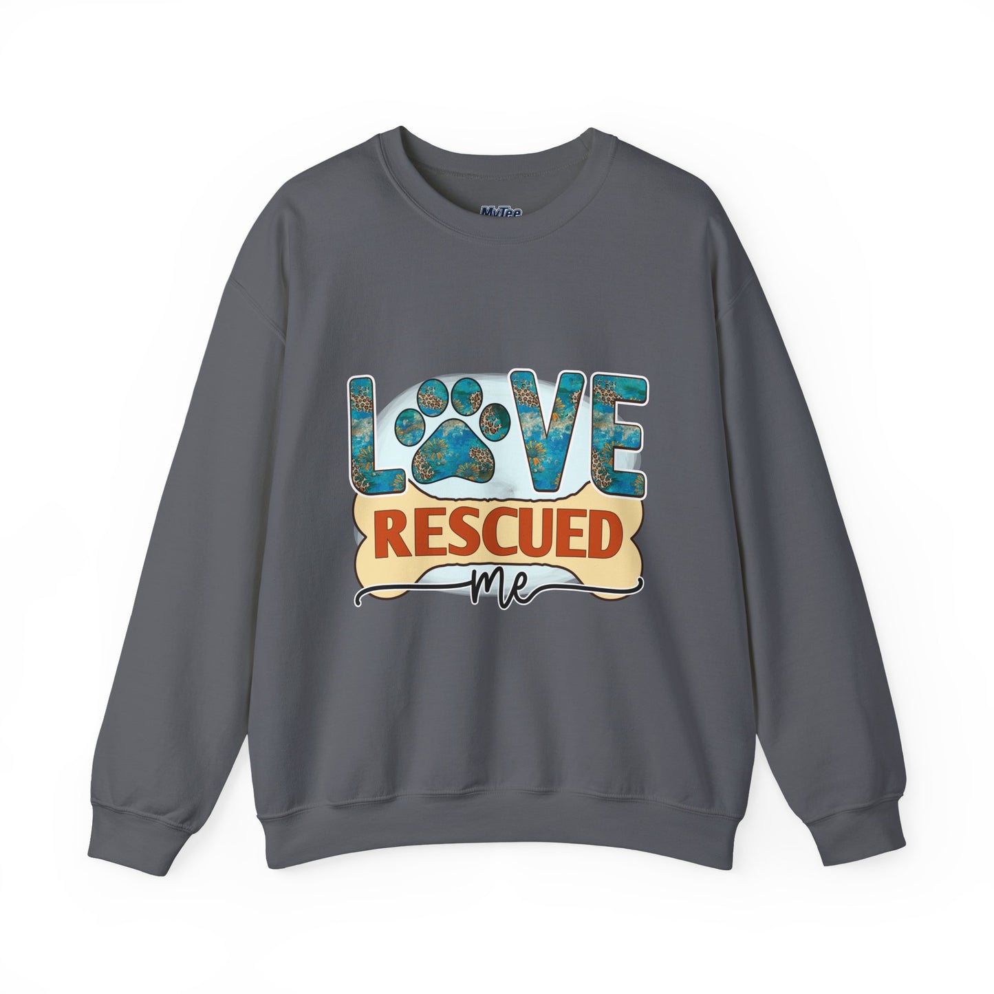 Love Rescued Me Unisex Sweatshirt | Cozy Pet Lover Gift