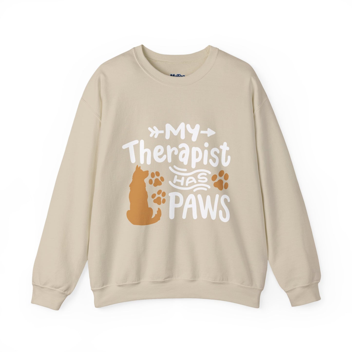 My Therapist Has Paws Unisex Sweatshirt | Cat & Dog Gifts, Animal Lover Apparel