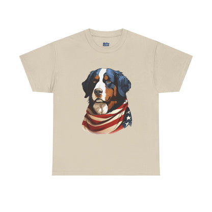 Patriotic Bernese Mountain Unisex T-Shirt
