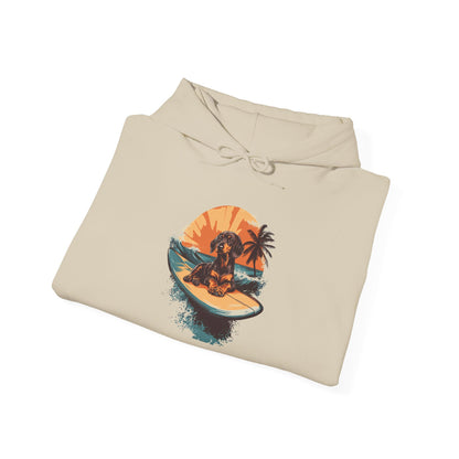 Dachshund Sunset Unisex Hoodie – Chill Pup Style For Dog Lovers