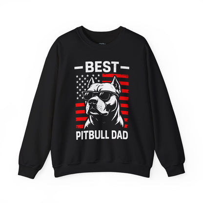 Best Pitbull Dad Ever SweatShirt For Proud Dog Father