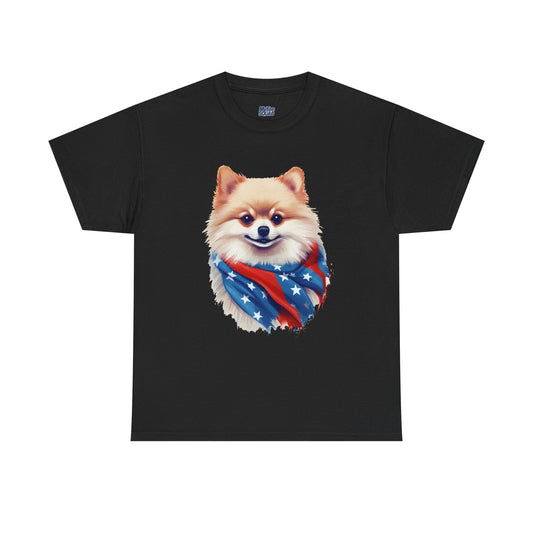 Patriotic pomeranian Unisex T-Shirt