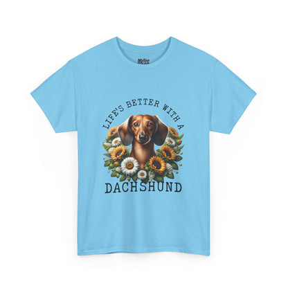Dachshund Sunflower Unisex T-Shirt