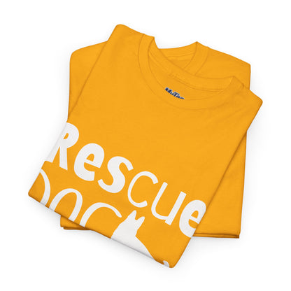 Rescue Dog Mom Cotton T-Shirt