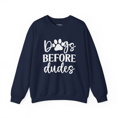 Dogs Before Dudes Unisex Sweatshirt – Cozy Pet Lover Pullover