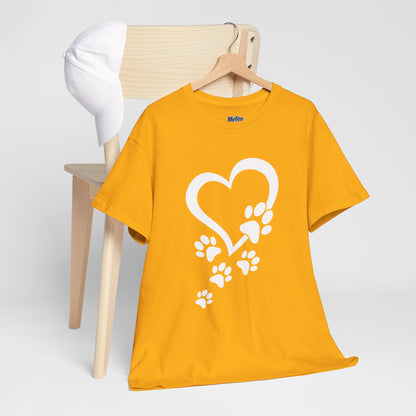 Heart With Paw Print Love T-shirt