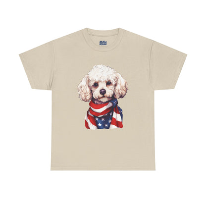 Patriotic Poodle Unisex T-Shirt