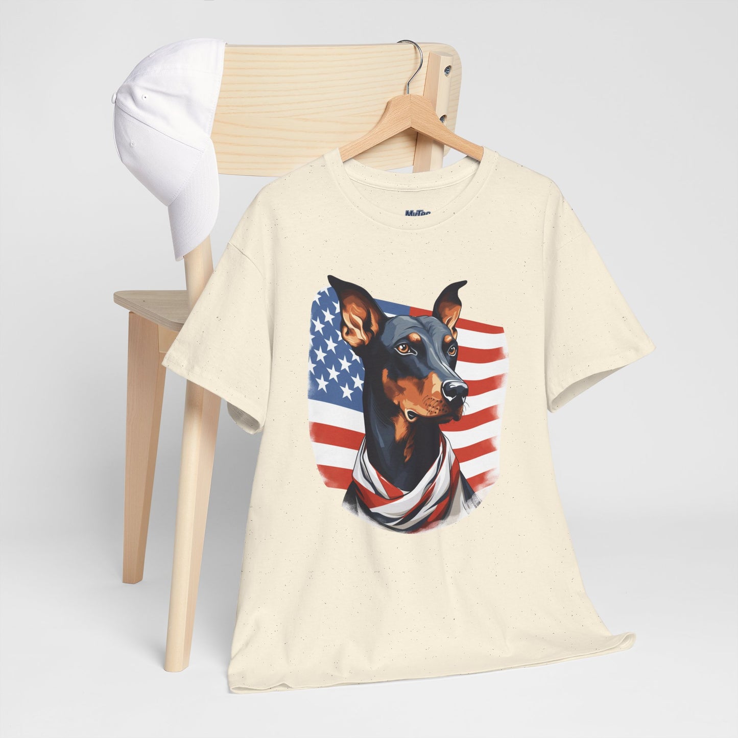 Patriotic Doberman Pinscher Unisex T-Shirt
