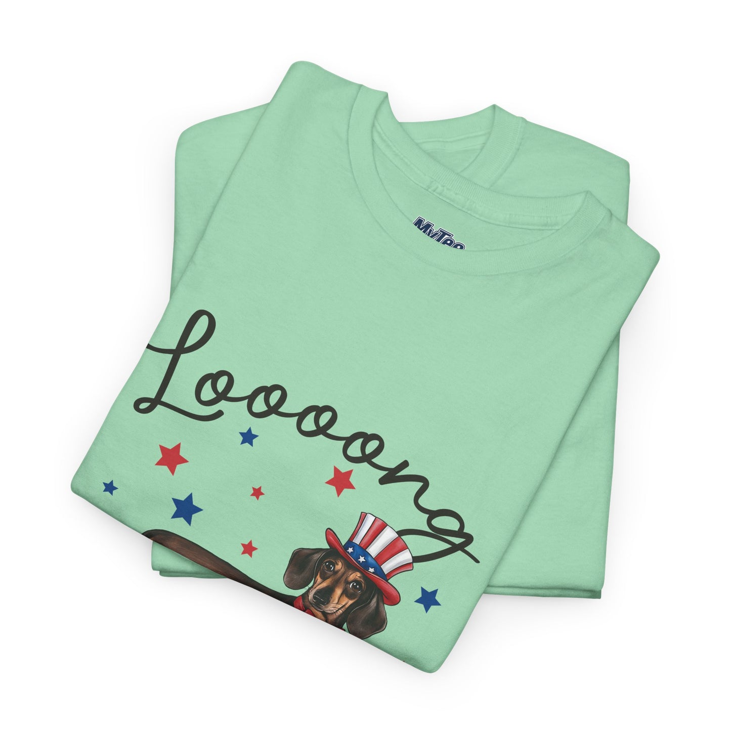Patriotic Dachshund Loooong Live Freedom Unisex T-Shirt
