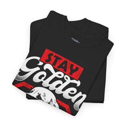 Stay Golden Unisex Cotton T-Shirt | Best Gift For Dog Lover