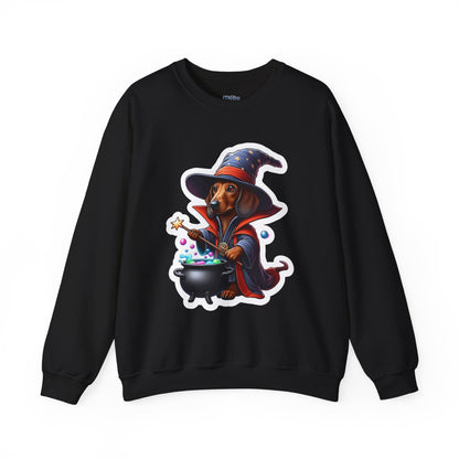 Dachshund Wizard Unisex Sweatshirt –  Halloween Magic Dog Pullover