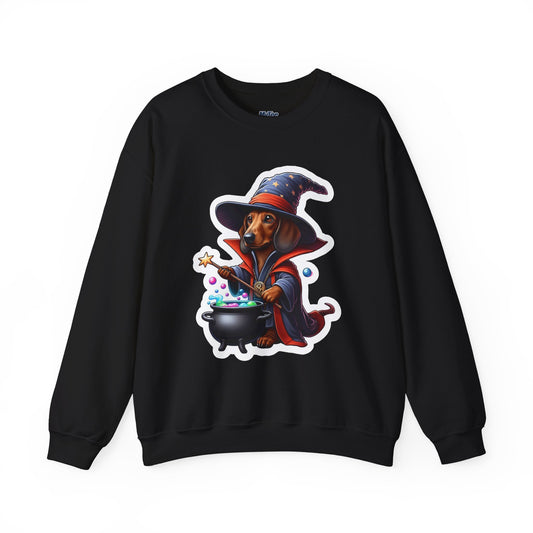Dachshund Wizard Unisex Sweatshirt –  Halloween Magic Dog Pullover