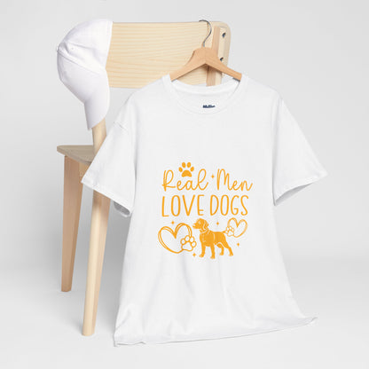 Real Men Love Dogs Cotton T-Shirts | Dog Lover