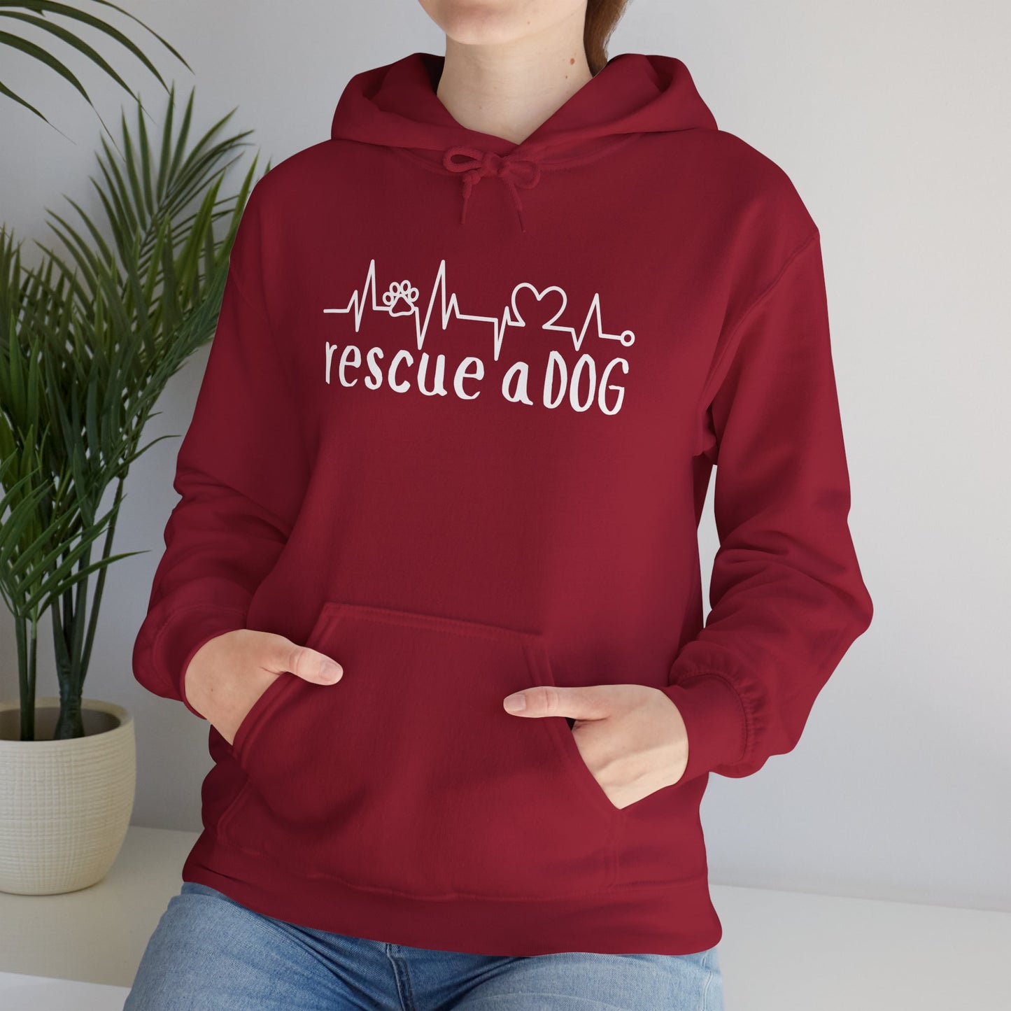 Rescue A Dog Hoodie Pet Lover Unisex Sweatshirt | Adoption Awareness Apparel