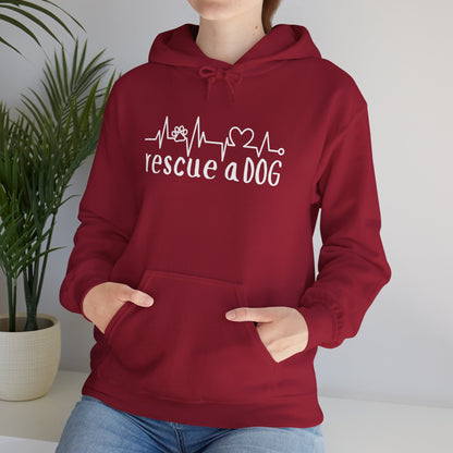 Rescue A Dog Hoodie Pet Lover Unisex Sweatshirt | Adoption Awareness Apparel