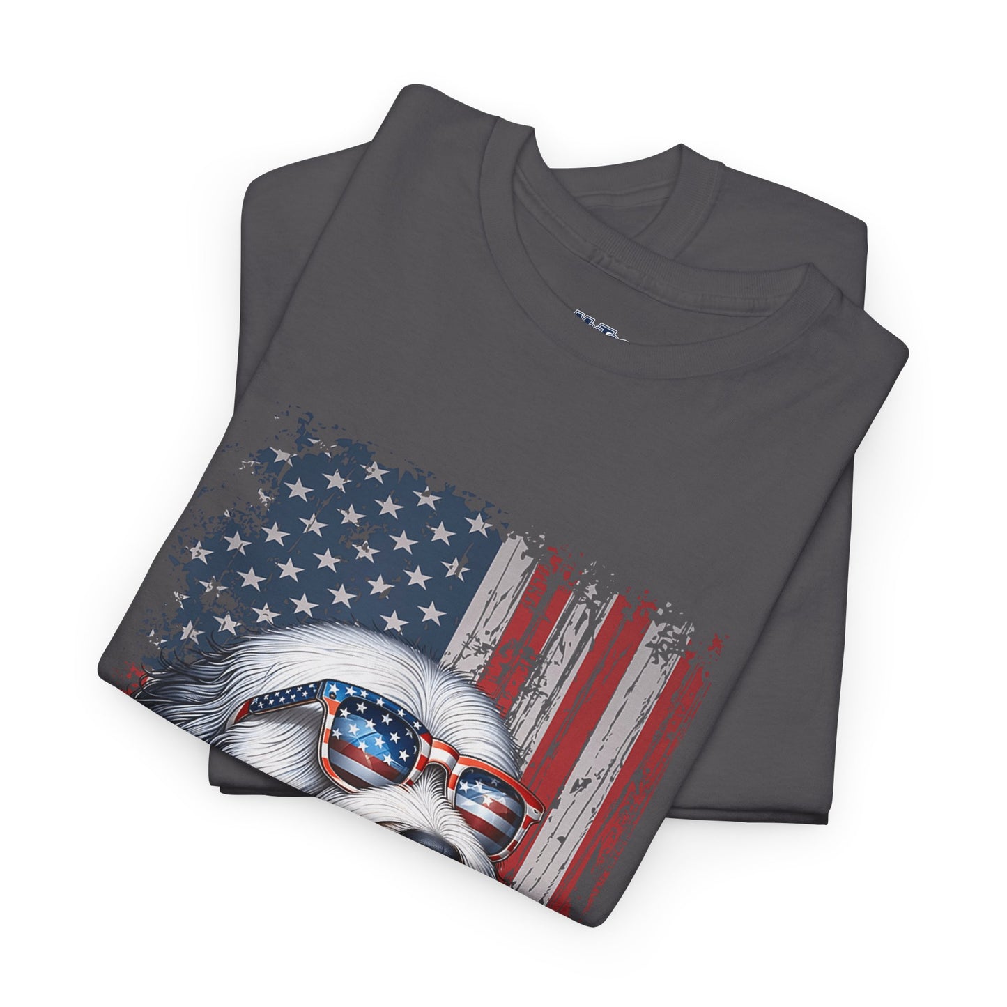 Patriotic Old English Sheepdog With Sunglasses Unisec T-Shirt