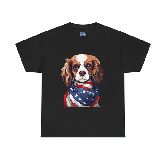 Patriotic Cavalier King Charles Spaniel Unisex T-Shirt