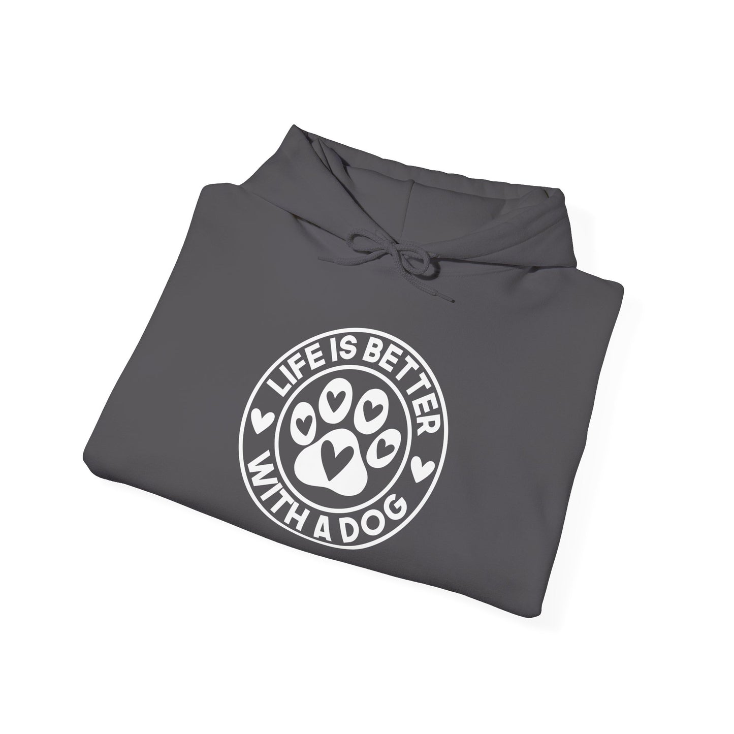 "Life Is Better With A Dog" Unisex Hoodie | Dog-Themed Apparel