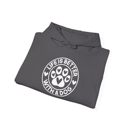 "Life Is Better With A Dog" Unisex Hoodie | Dog-Themed Apparel