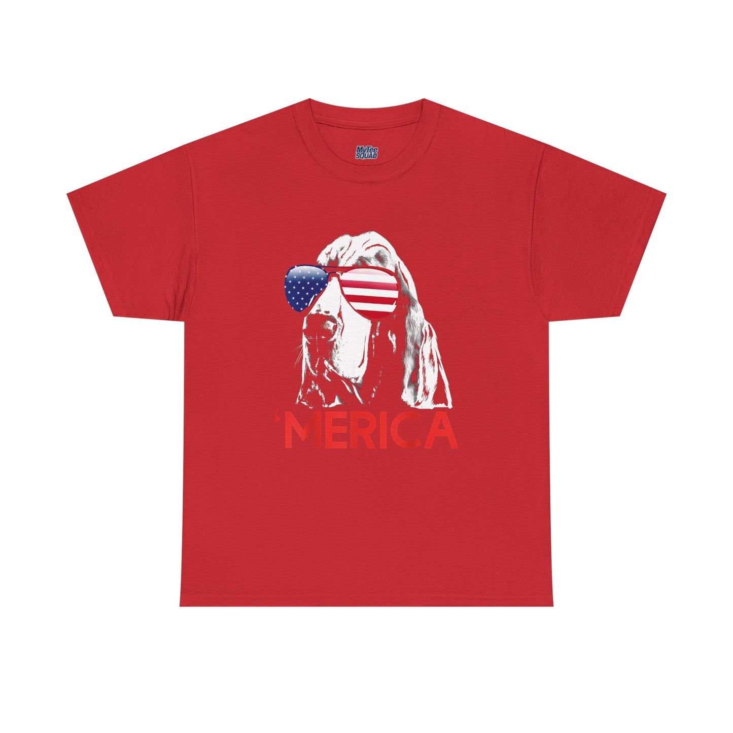 Patriotic Basset Hound With Sunglasses Unisex T-Shirt