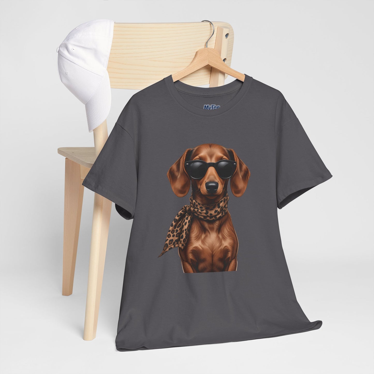 Dachshund With A Scarf Cotton T-Shirt