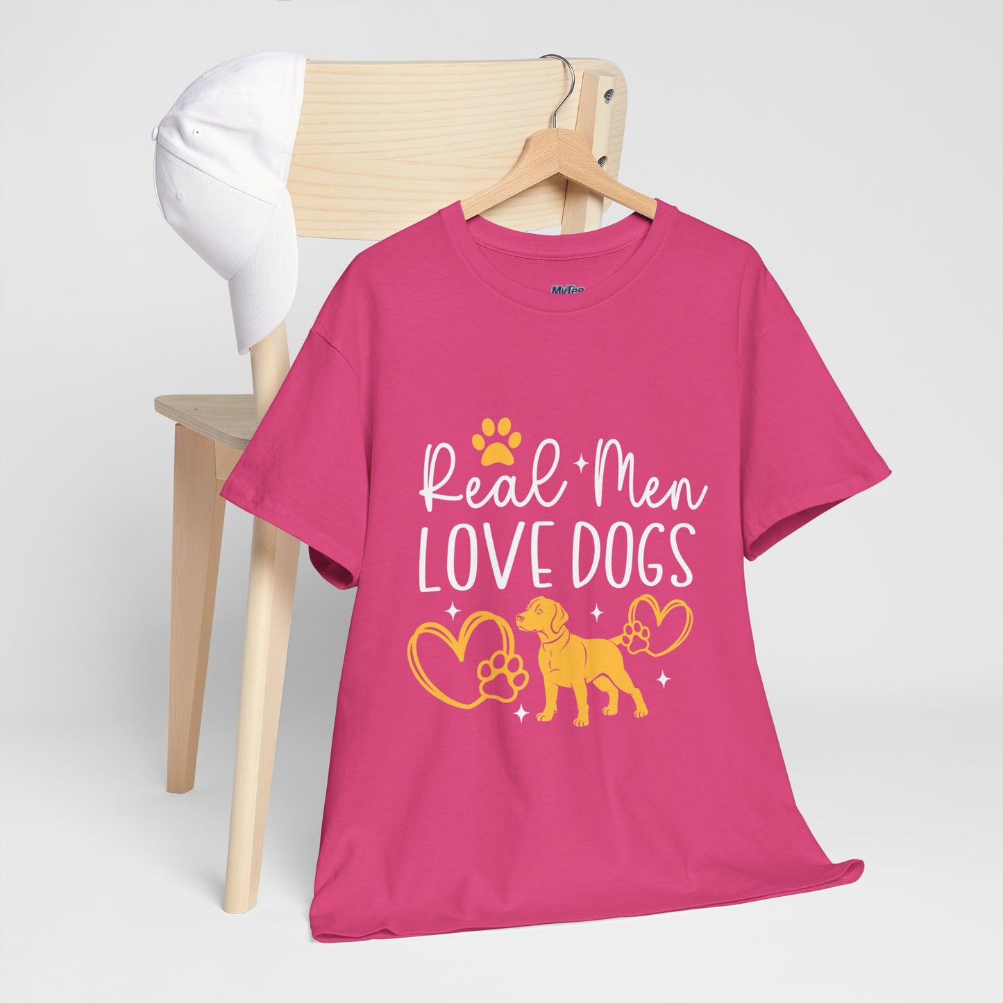 Real Men Love Dogs Cotton T-Shirts | Dog Lover