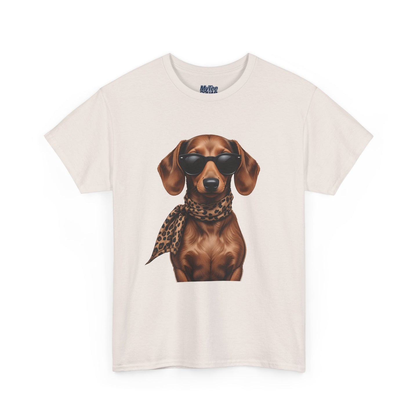 Dachshund With A Scarf Cotton T-Shirt