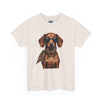 Dachshund With A Scarf Cotton T-Shirt